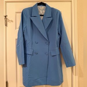 Ovi Sky Blue Blazer Dress